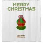 Weihnachtsduschvorhang Duschvorhang (Vorderseite)