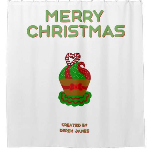 Weihnachtsduschvorhang Duschvorhang (Vorderseite)