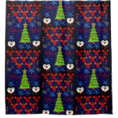 Weihnachtsduschvorhang Duschvorhang (Vorderseite)