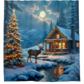 Weihnachtsduschvorhang Duschvorhang (Vorderseite)