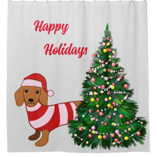 Weihnachtsduschvorhang Duschvorhang (Vorderseite)