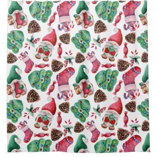 Weihnachtsduschvorhang Duschvorhang (Vorderseite)