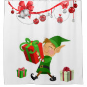 Weihnachtsduschvorhang Duschvorhang (Vorderseite)