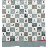 Weihnachtsduschvorhang Duschvorhang (Vorderseite)