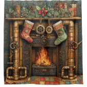 Weihnachtsduschvorhang Duschvorhang (Vorderseite)