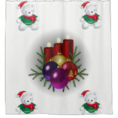 Weihnachtsduschvorhang Duschvorhang (Vorderseite)