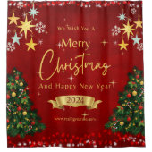 Weihnachtsduschvorhang Duschvorhang (Vorderseite)