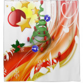 Weihnachtsduschvorhang Duschvorhang (Vorderseite)