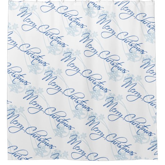 Weihnachtsduschvorhang/Frohe Weihnachten Duschvorhang (Vorderseite)