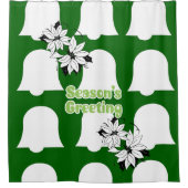 Weihnachtsduschvorhang, Grüße der Jahreszeit Duschvorhang (Vorderseite)