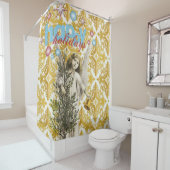 Weihnachtsduschvorhang, Happy Holidays Engel Duschvorhang (Beispiel)