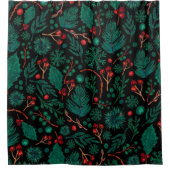 Weihnachtsduschvorhang im Wasser Duschvorhang (Vorderseite)