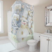 Weihnachtsduschvorhang/Schneemann Duschvorhang (Beispiel)