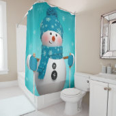 Weihnachtsduschvorhang/Schneemann Duschvorhang (Beispiel)