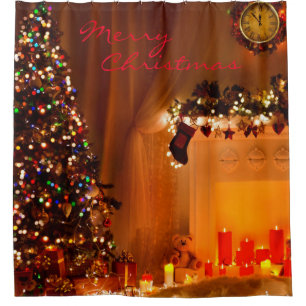 Weihnachtsduschvorhang-/Weihnachtsbaum Duschvorhang