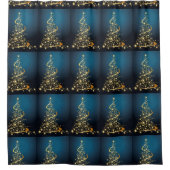 Weihnachtsduschvorhang/Weihnachtsbaumen Duschvorhang (Vorderseite)