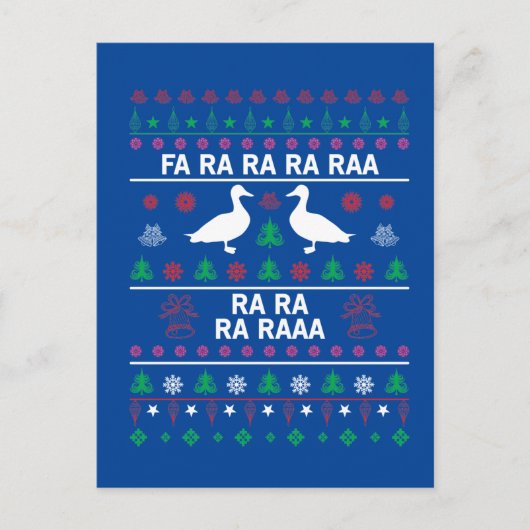 Weihnachtsdute Weihnachtskarte Feiertagspostkarte (Vorderseite)