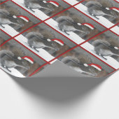 Weihnachtseichenwackelpapier Geschenkpapier (Ecke)