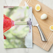 Weihnachtseichhörnchen an der glücklichen Stunde Geschirrtuch (Viertel Falte)