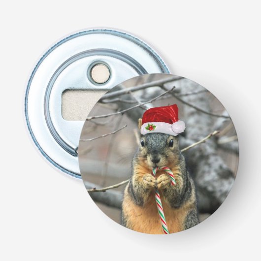 Weihnachtseichhörnchen Flaschenöffner (Vorderseite)