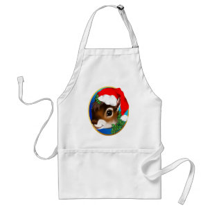 Weihnachtseichhörnchen-Gesichts-Schürze Schürze