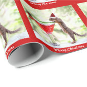 Weihnachtseichhörnchen glückliche Stunden-an der Geschenkpapier (Rolleneckpunkt)