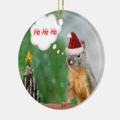 Weihnachtseichhörnchen Keramikornament (Links)