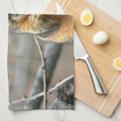 Weihnachtseichhörnchen Küchentuch (Viertel Falte)