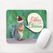Weihnachtseichhörnchen mit immergrünem mousepad (Mit Mouse)