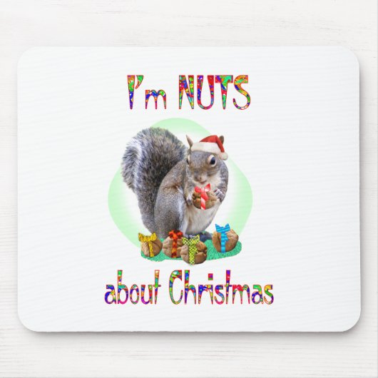 Weihnachtseichhörnchen Mousepad (Vorne)