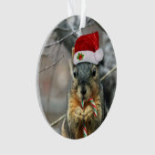 Weihnachtseichhörnchen Ornament (Vorderseite)