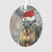 Weihnachtseichhörnchen Ornament (Vorderseite)