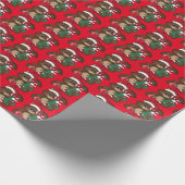 Weihnachtseichhörnchen Packpapier (Ecke)