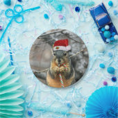 Weihnachtseichhörnchen Pappteller (Party)