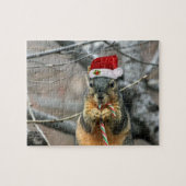 Weihnachtseichhörnchen Puzzle (Horizontal)