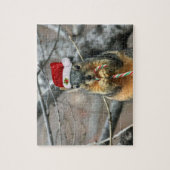 Weihnachtseichhörnchen Puzzle (Vertikal)