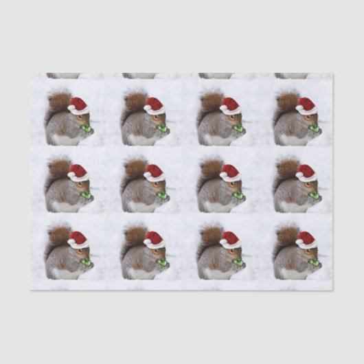 Weihnachtseichhörnchen-Seidenpapier Seidenpapier (Vorderseite)