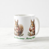 Weihnachtseichhörnchen-Tasse Kaffeetasse (VorderseiteRechts)