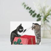 Weihnachtseiferin Feiertagspostkarte (Stehend Vorderseite)