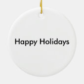 Weihnachtseilzug Keramik Ornament (Hinten)