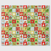 Weihnachtseinführungs-Kalender Geschenkpapier (Flach)