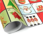 Weihnachtseinführungs-Kalender Geschenkpapier (Rolleneckpunkt)