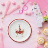 WeihnachtsEinhorn-Babyparty-Pappteller Pappteller (Party)