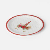 WeihnachtsEinhorn-Babyparty-Pappteller Pappteller (Schrägansicht)