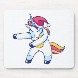 WeihnachtsEinhorn Mousepad