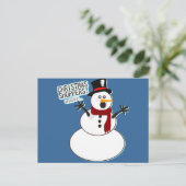 Weihnachtseinkäufer! Feiertagspostkarte (Stehend Vorderseite)