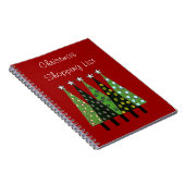 Weihnachtseinkaufsliste Notizbuch Notizblock (Rechte Seite)