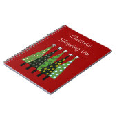 Weihnachtseinkaufsliste Notizbuch Notizblock (Linke Seite)