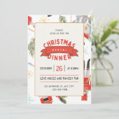 Weihnachtseinladung Einladung (Stehend Vorderseite)