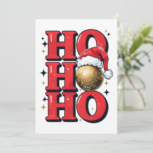 Weihnachtseinladung Einladung (Stehend Vorderseite)